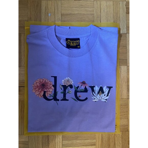 NWOT Drew House Floral Drew T-Shirt, Purple, Medium - Picture 3 of 8